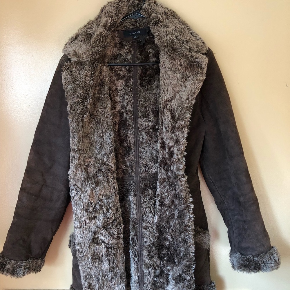 Shearling Winter Coat - Picture 2 of 2